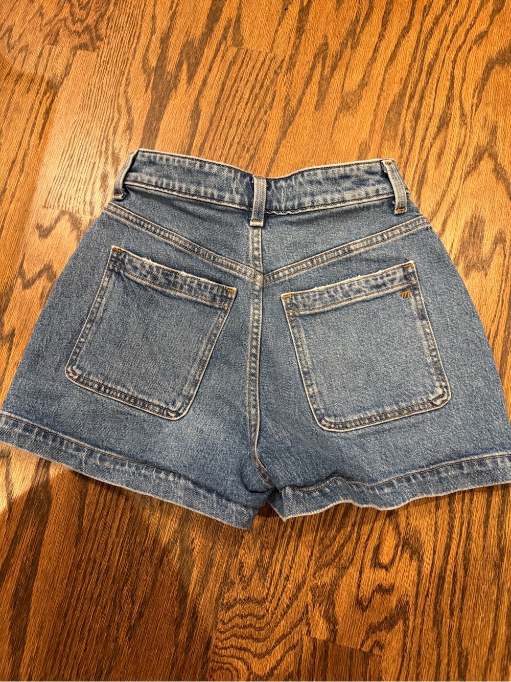 Madewell High-Rise Blue Denim Women's Shorts 25 - Picture 2 of 3